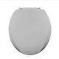 Assento Sanitário Oval Almofadado SLIM - Cinza