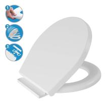 Assento Sanitário Oval Almofadado Soft Close Click Astra Assento Sanitário Oval Almofadado Soft Close Click Astra