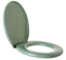 Assento Sanitário Oval Almofadado Tpk/As Verde Água Astra