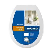 Assento Sanitario OVAL Basico SOFT Branco Metasul