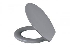 Assento Sanitario OVAL Basico SOFT Cinza Claro Metasul