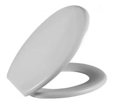Assento Sanitario OVAL Basico SOFT Cinza Claro Metasul Assento Sanitario OVAL Basico SOFT Cinza Claro Metasul