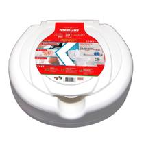 Assento Sanitário Oval Elevado 7,5cm Branco Mebuki