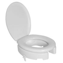 Assento sanitário oval elevado 7cm com tpk branco astra