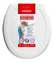 Assento Sanitário Oval Max Branco Mebuki