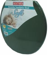 Assento Sanitário Oval Plástico Verde 5 Astra