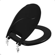 Assento Sanitário Oval Pop Preto TPG Astra
