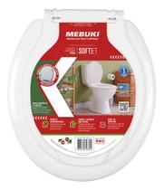 Assento Sanitário Oval Rígido Soft Jet Mebuki Branca Branco Assento Sanitário Oval Rígido Soft Jet Mebuki Branca Branco