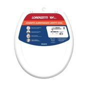 Assento Sanitário Oval Universal Almofadado Branco Lorenzetti