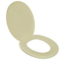 Assento Sanitário Oval Universal Almofadado Slim Bege Astra Assento Sanitário Oval Universal Almofadado Slim Bege Astra