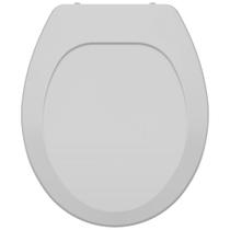 Assento Sanitário Oval Universal Cinza Polipropileno Convencional Tupan