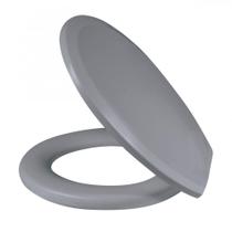 Assento Sanitário Oval Universal Comfort Cinza Metasul Assento Sanitário Oval Universal Comfort Cinza Metasul