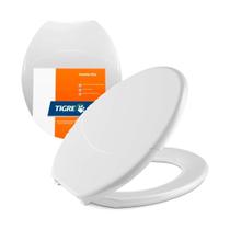 Assento sanitário oval universal max plena branco tigre