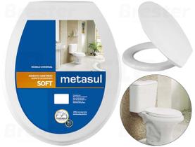 Assento Sanitário Oval Universal Soft Metasul Assento Sanitário Oval Universal Soft Metasul