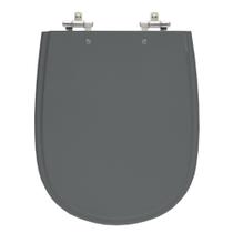 Assento Sanitário Paris Quartzo (Cinza Escuro) Tampa para Vaso Ideal Standard de Madeira Laqueada