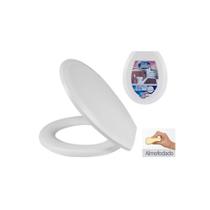 Assento Sanitário Plástico Plus Almofadado Branco - Metasul, Opção: Branco(a) Assento Sanitário Plástico Plus Almofadado Branco - Metasul, Opção: Branco(a)