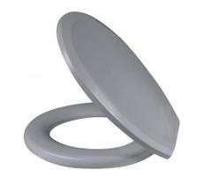 Assento Sanitário Plástico Plus Almofadado Cinza - Metasul, Opção: Cinza Assento Sanitário Plástico Plus Almofadado Cinza - Metasul, Opção: Cinza