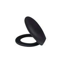Assento Sanitário Plástico Soft Preto - Metasul, Opção: Preto Assento Sanitário Plástico Soft Preto - Metasul, Opção: Preto