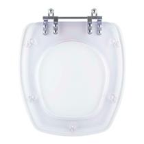 Assento Sanitario Poliester Acrilico Transparente Thema para Vaso Incepa 6lpf
