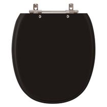 Assento Sanitário Poliéster Ascot Premium Ebony Para Vaso Ideal Standart