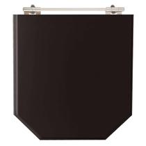 Assento Sanitário Poliéster Atrium Preto para vaso Incepa Assento Sanitário Poliéster Atrium Preto para vaso Incepa