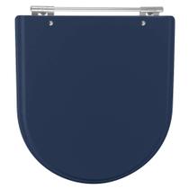 Assento Sanitario Poliester Calypso Azul Navy para vaso Incepa