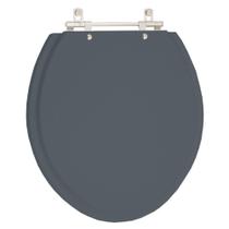 Assento Sanitário Poliéster Colonial Cinza Plus (cinza escuro) para Vaso Hervy Assento Sanitário Poliéster Colonial Cinza Plus (cinza escuro) para Vaso Hervy