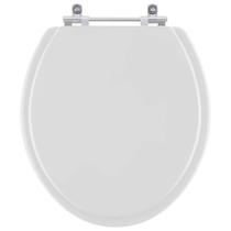 Assento Sanitário Poliester Convencional Oval Sterling Silver (Cinza Claro) para vaso Ideal Standard