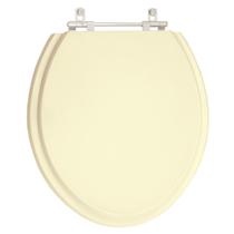 Assento Sanitario Poliester Convencional Oval Universal Bege Claro