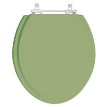 Assento Sanitario Poliéster Convencional Oval Verde Malva para vaso Deca Assento Sanitario Poliéster Convencional Oval Verde Malva para vaso Deca