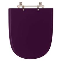 Assento Sanitário Poliester Ezedra Ametista (Roxo) para vaso Ideal Standard