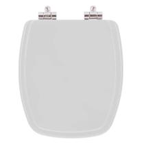 Assento Sanitário Poliéster Fechamento Lento Primula Plus Cinza Claro para vaso Fiori Assento Sanitário Poliéster Fechamento Lento Primula Plus Cinza Claro para vaso Fiori