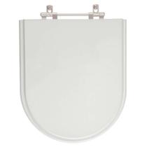Assento Sanitário Poliéster Jasmim Cinza Claro para Vaso Fiori Assento Sanitário Poliéster Jasmim Cinza Claro para Vaso Fiori