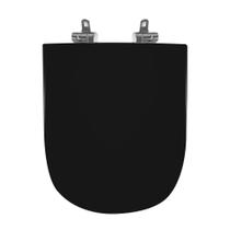 Assento Sanitário Poliéster Para Louça Axis (Deca) Slow Close Cromado (Reb. Oculto) Ébano Assento Sanitário Poliéster Para Louça Axis (Deca) Slow Close Cromado (Reb. Oculto) Ébano