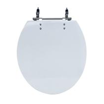 Assento Sanitário Poliéster Para Louça Azálea/Standard/Carina/Flamingo/Fiore/Sabará Aço (Reb. Aparen) Sedile
