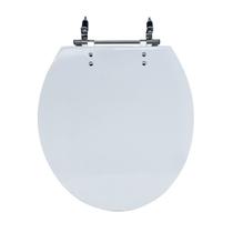 Assento Sanitário Poliéster Para Louça Azálea/Standard/Carina/Flamingo/Fiore/Sabará Aço (Reb. Aparen) Sedile