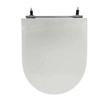 Assento Sanitário Poliéster Para Louça Calypso (Incepa) Aço (Reb. Oculto) Cinza Platina