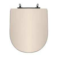 Assento Sanitário Poliéster Para Louça Carrara (Deca) Aço (Reb. Oculto) Amêndoa Assento Sanitário Poliéster Para Louça Carrara (Deca) Aço (Reb. Oculto) Amêndoa