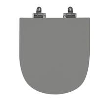 Assento Sanitário Poliéster Para Louça Carrara (Deca) Slow Close Black Matte (Reb. Oculto) Cinza Vip Assento Sanitário Poliéster Para Louça Carrara (Deca) Slow Close Black Matte (Reb. Oculto) Cinza Vip