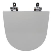 Assento Sanitário Poliéster para Louça D-neo (duravit) Slow Close Cromado Branco