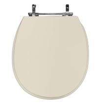 Assento Sanitário Poliéster Para Louça De Ville (Deca) Aço (Reb. Oculto) Creme Assento Sanitário Poliéster Para Louça De Ville (Deca) Aço (Reb. Oculto) Creme