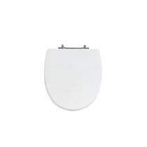 Assento Sanitário Poliéster para Louça Eros (Incepa) Aço Cromado (Reb. Oculto) Branco Assento Sanitário Poliéster para Louça Eros (Incepa) Aço Cromado (Reb. Oculto) Branco