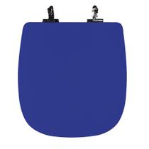 Assento Sanitário Poliéster Para Louça Fit (Celite) Super Luxo Cromado (Reb. Oculto) Azul Real Assento Sanitário Poliéster Para Louça Fit (Celite) Super Luxo Cromado (Reb. Oculto) Azul Real