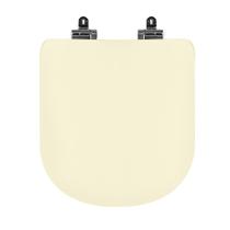 Assento Sanitário Poliéster Para Louça Flox (Fiori) Slow Close Cromado (Reb. Oculto) Marfim Assento Sanitário Poliéster Para Louça Flox (Fiori) Slow Close Cromado (Reb. Oculto) Marfim