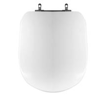 Assento Sanitário Poliéster Para Louça Life/Vogue Plus (Celite/Deca) Aço (Reb. Oculto) Branco Sedile