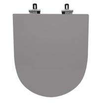 Assento Sanitário Poliéster Para Louça Link/LK (Deca) Super Luxo Cromado (Reb. Oculto) Antracite