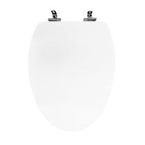 Assento Sanitário Poliéster Para Louça Loggica (Docol) Super Luxo Cromado (Reb. Oculto) Branco Assento Sanitário Poliéster Para Louça Loggica (Docol) Super Luxo Cromado (Reb. Oculto) Branco