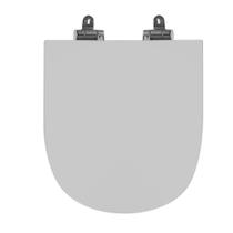 Assento Sanitário Poliéster Para Louça Nexo (Roca) Slow Close Cromado (Reb. Oculto) Stone Assento Sanitário Poliéster Para Louça Nexo (Roca) Slow Close Cromado (Reb. Oculto) Stone