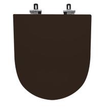 Assento Sanitário Poliéster Para Louça Nexo (Roca) Super Luxo Cromado (Reb. Oculto) Café Assento Sanitário Poliéster Para Louça Nexo (Roca) Super Luxo Cromado (Reb. Oculto) Café