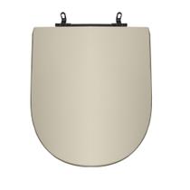 Assento Sanitário Poliéster Para Louça Omega (Deca) Aço (Reb. Oculto) Creme Assento Sanitário Poliéster Para Louça Omega (Deca) Aço (Reb. Oculto) Creme